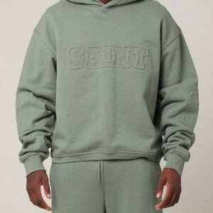 SAINT MORTA logo UNITY HOODIE Green Sz M Men